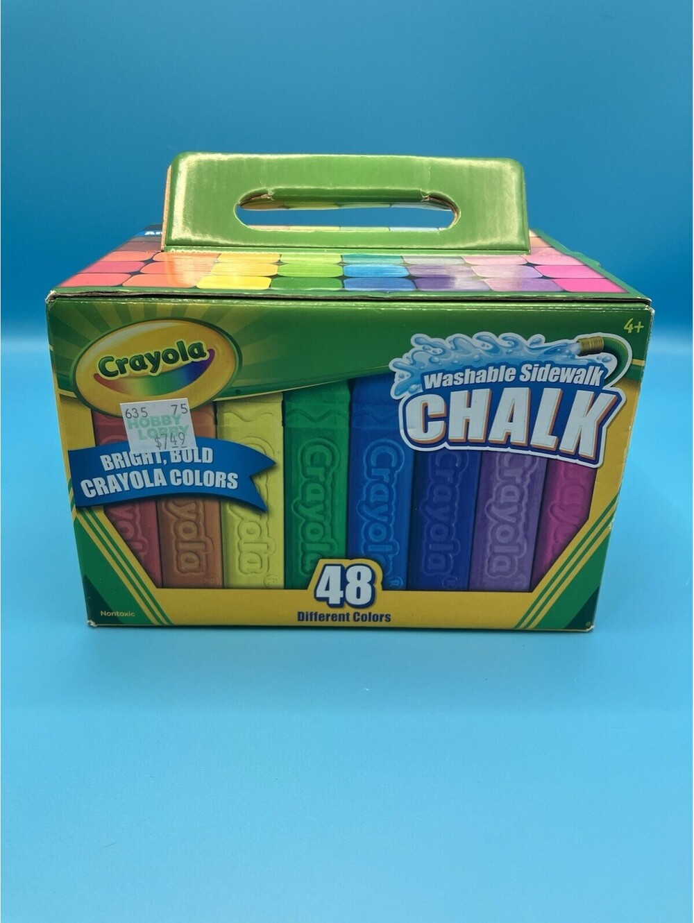 CRAYOLA WASHABLE SIDEWALK CHALK -48 ASSORTED COLORS NEW